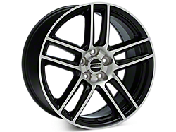 Black Machined Boss Laguna Seca Style Wheels<br />('15-'23 Mustang)