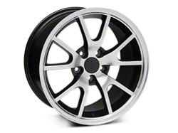 Black Machined FR500 Wheels<br />('05-'09 Mustang)