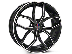 Black Machined Foose Outcast Wheels<br />('15-'23 Mustang)