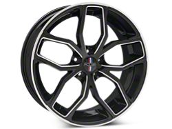 Black Machined Foose Outcast Wheels<br />('10-'14 Mustang)