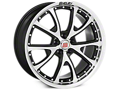 Black Machined Shelby CS40 Wheels<br />('05-'09 Mustang)