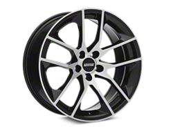 Black Machined Magnetic Style Wheels<br />('15-'23 Mustang)